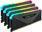 Оперативна пам'ять Corsair DDR4-3600 131072MB PC4-28800 (Kit of 4 x 32768) Vengeance RGB RT Black (CMN128GX4M4Z3600C18) - зображення 1