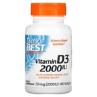 Вітамін Д3, Vitamin D3, Doctor's Best, 2000 МО, 180 капсул (DRB-00210)