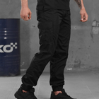 Мужские Брюки рип-стоп с накладными карманами черные размер 3XL - изображение 3