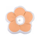 М'який комір-подушка для кішок Lesko DT-1018 S Peach післяопераційний захисний від вилизування