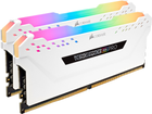 Оперативна пам'ять Corsair DDR4-3600 16384MB PC4-28800 (Kit of 2x8192) Vengeance RGB Pro White (CMW16GX4M2D3600C18W) - зображення 2