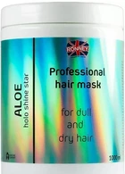 Увлажняющая маска для тусклых и сухих волос - Ronney Professional Holo Shine Star Aloe Mask 1000ml (1212907-190042)