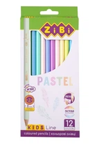 Карандаши цветные ZiBi Pastel 12 цветов (ZB.2470)