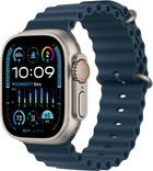 Smartwatch Apple Watch Ultra 2 GPS + Cellular 49mm Titanium Case with Blue Ocean Band (MREG3) (357114367676325) - Outlet