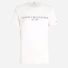 Футболка бавовняна жіноча Tommy Hilfiger WW0WW40276-ACI S Бежева (8720637080665) - зображення 5