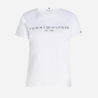 Футболка бавовняна жіноча Tommy Hilfiger WW0WW40276-YCF L Біла (8720645385806) - зображення 6