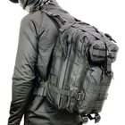 Рюкзак Cordura 1000D 25л для охоты, рыбалки, походов, путешествий и спорта. Цвет черный - изображение 7