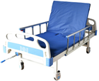 Механічне медичне 2-секційне ліжко Supretto на колесах (8555-0001) - зображення 2