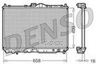 Радіатор охолоджування DENSO (DRM45011)