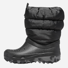 Śniegowce chłopięce ocieplane Crocs Classic Neo Puff Boot K 207683 20-21 Czarne (191448873421) - obraz 3