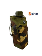 Фляга Solve NATO армейская тактическая с утепленным чехлом 1 литр Woodland KT6003920 - изображение 4