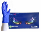 Нітрилові рукавички, розмір XS. Care 365, блакитні - изображение 1