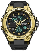Чоловічий годинник Sanda 739 Black-Gold