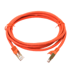 Патч-корд L&W ELECTRONICAL 1м, S/FTP, cat.6A, RJ45, медь, красный, PC005-C6A-100RD