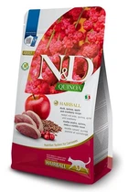 Сухий корм для кішок Farmina N&D Quinoa GF Cat Hairball Adult для виведення шерсті зі шлунка з качкою, кіноа, яблуком та журавлиною
