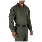 Рубашка тактическая под бронежилет 5.11 Tactical Rapid Assault Shirt 3XL TDU Green - изображение 2