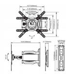 Кронштейн для телевізора Bass Polska BH 15552 32 - 55" (5902067622445) - зображення 4