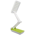Лампа аккумуляторная led настольная складная 27см, 20 светодиодов 2 режима яркости, салатовая