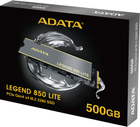 Dysk SSD ADATA LEGEND 850 Lite 500GB M.2 2280 PCIe Gen4x4 3D NAND Grey (ALEG-850L-500GCS) - obraz 7