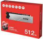 Dysk SSD Adata XPG Gammix S60 Blade 512GB M.2 PCI Express 4.0 x4 3D NAND SLC Silver (AGAMMIXS60-512G-CS ) - obraz 4