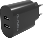 Ładowarka sieciowa GoGEN ACH 206 2 x USB-A 24 W Black (GOG-ACH206B)