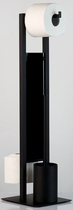 Тримач туалетного паперу з щіткою Wenko Rivalta чорний (40899) - зображення 8