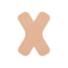 X - образный тейп пластырь для тела 5 штук - 10,5 см х 7,5 м клеющийся Бежевый Кинезиотейп (MM) 32527 - изображение 1