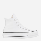 Trampki damskie na platformie Converse Platform Hi Leather 561676C 39 (8US) 24.8 cm Białe (888755795873)