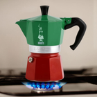 Kawiarka Bialetti Moka Express Czerwono-zielona 150 ml (8006363018951) - obraz 5