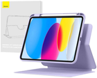 Etui z klapką Baseus Minimalist Magnetic do Apple iPad 10 10.9" Purple (ARJS041105) - obraz 6