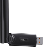 Wi-Fi adapter Baseus FastJoy with antena 300 Mbps Black (B01317600111-01) - obraz 6