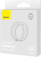 Металеве кільце магнітне Baseus Halo MagSafe 2 шт Silver (PCCH000012) - зображення 8