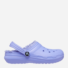 Chodaki dziecięce dla dziewczynki ocieplane Crocs Classic Fuzz-Lined Casual CR207009 25-26 (C9) 16 cm Lawendowe (196265146819)