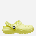 Chodaki dziecięce dla dziewczynki ocieplane Crocs Classic Fuzz-Lined Casual CR207009 22-23 (C6) 13.6 cm Żółte (191448965539)