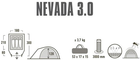 Намет High Peak Nevada 3 10203 (4001690102032) - зображення 9