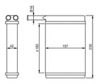 Теплообмінник, система опалення салону NRF 52221 NRF (52221)