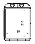 Теплообмінник, система опалення салону NRF 53668 NRF (53668)