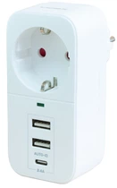 Сетевой адаптер VIDEX ONCORD з/з 1п 2.4A 2USB+USB-C White VF-AD1G2U1C-W