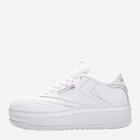 Sneakersy damskie na platformie Reebok Club C Extra W 100033501 37.5 Białe (4066748078523)