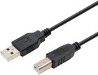 Kabel Logo KU050AB20L 2.0 USB Type-A - USB Type-B M/M 5 m Czarny (8590274158535)