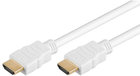 Кабель Logo Video HDMI - HDMI M/M 2.0 High Speed with Ethernet 0.5 м Білий (8590274993167)