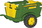 Причеп Rolly Toys RollyFarm Trailer John Deere на 2 колесах Жовто-зелений (4006485122103) - зображення 1