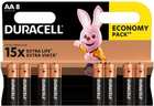 Батарейки лужні Duracell AA LR6 8 шт (5000394058019) - зображення 1