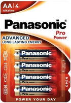 Baterie alkaliczne Panasonic AA LR6 Pro Power 4 szt (5410853038948) - obraz 1