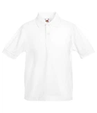 Поло Fruit of the Loom 65/35 Polo kids 104 Белый (063417030104)