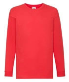 Футболка з довгим рукавом Fruit of the Loom Valueweight Long Sleeve T Kids 104 40 Червоний (061007040104)