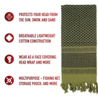 Арафатка тактична військова Шемаг, кефія Rothco Shemagh Tactical Desert Keffiyeh Scarf oliv drab - зображення 4