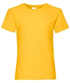 Футболка Fruit of the Loom Valueweight girls 116 Сонячно Жовтий (061005034116)