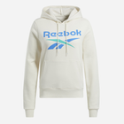 Худі утеплене жіноче Reebok Identity Big Logo Fleece Hoodie 100205812 S Молочне (1200143849781) - зображення 1