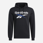 Худі утеплене чоловіче Reebok Identity Big Logo Fleece Hoodie 100206027 M Чорне (1200143879740) - зображення 1